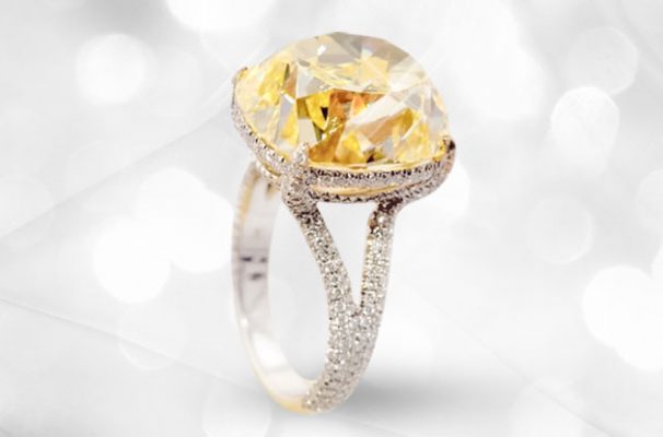 Rare 20CT Yellow Diamond Ring