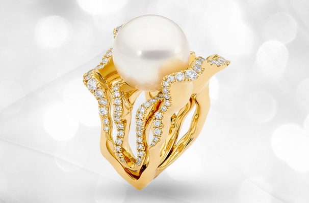 Pearl Ring Inspired By Slovenian Coastline
