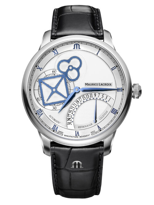 Masterpiece Square Wheel Retrograde Blue
