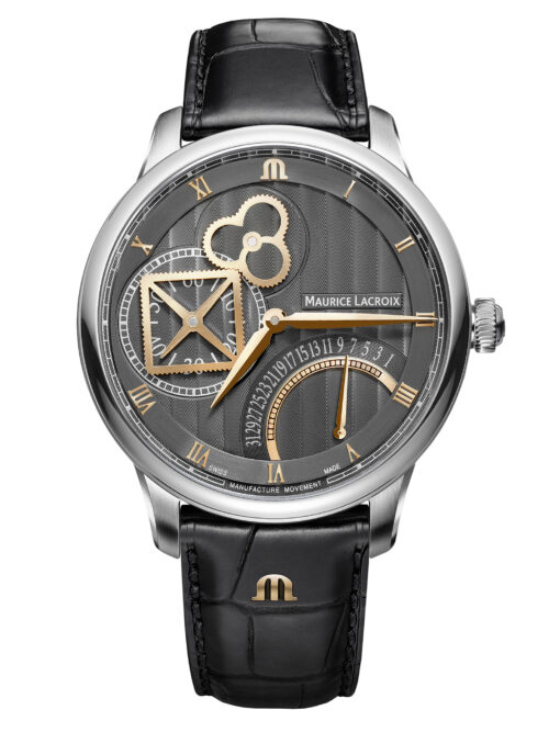 Masterpiece Square Wheel Retrograde Gold