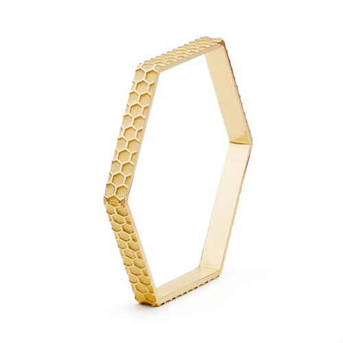 Hive Bangle Yellow Gold
