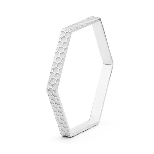 Hive Bangle White Gold