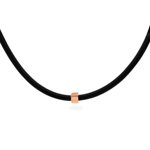 Honey and Hive Neoprene Necklace Rose Gold
