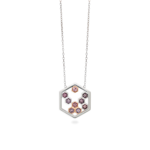 Honeycomb Gemstone Pendant
