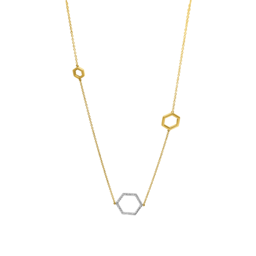 Honey and Hive Diamond Necklace