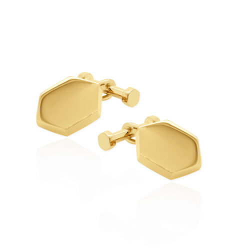 Honey and Hive Gents Cuff links Yellow Gold
